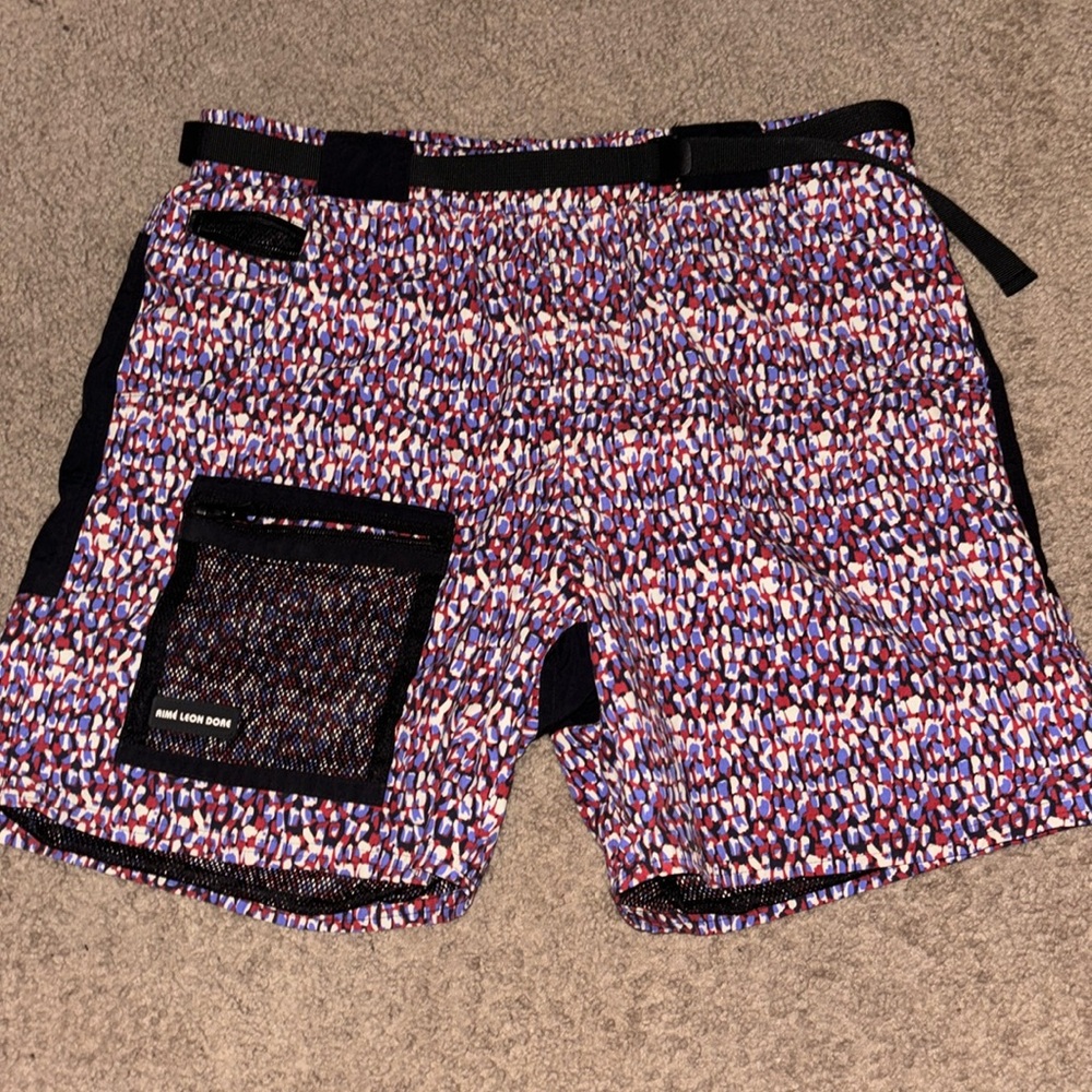 Aime Leon Dore / ALD SS22 Red/Purple nylon shorts